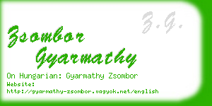 zsombor gyarmathy business card